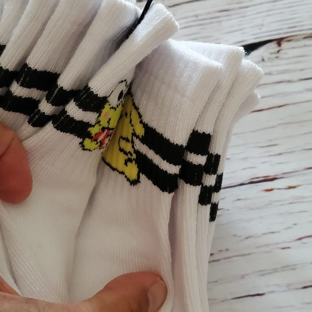 🆕️ SANRIO HELLO KITTY AND FRIENDS WHITE CAPRI SOCKS (5 PAIRS) 🤍